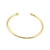 Nuevo Pulsera Deformable Trenzada Ajustable Estilo Europeo y Americano Chapada en Cobre Oro Real con Sensación de Alta Gama, Modelo Ajustable Estilo Lujo Ligero de Nicho