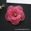 Parche de Tela de Malla Multicapa con Flor de Pedrería Accesorios Bordado 3D Hecho a Mano Flor para Zapatos Sombreros Vestidos de Boda Vestidos de Noche Flores Decorativas DIY