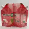 Saco com Bico Inclinado Personalizado de Fábrica 500ml Grau Alimentício Saco de Embalagem Auto-Sustentável Pó de Açúcar Mascavo Sopa Saco com Fecho Zip