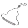 Uma variedade de flores da primavera Flor flash diamante puxar pulseira ajustável amor zircônia simples versátil pulseira empilhada joias