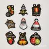 Etiqueta navideña de Feliz Navidad, tarjeta pequeña, 9 trajes, para hornear, regalo, embalaje, etiqueta decorativa