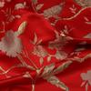 [Iluminando las Cejas] Tela Jacquard Brocado Estilo Chino Seda Dorada Pájaro Vestido Infantil Moda Tela Cheongsam