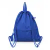Mochila dobrável logo personalizado à prova d'água Oxford com cordão bolsa personalizada evento de maratona bolsa esportiva