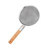 Escorredor de aço inoxidável com cabo curto 30 malhas finas malha densa panela quente frita panela de fritura tambor de óleo de cozinha cozinhar escorredor grande malha de filtro malha de vazamento