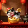 Gato Dourado Trazendo Sorte Figura de Caixa Surpresa Gato de Desenho Animado Ornamento de Mesa Boa Sorte Brinquedo da Moda Presente Artesanato de Resina Atacado