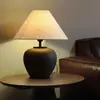 [Transfronterizo] Lámpara de mesa de cerámica estilo antiguo para mesita de noche de dormitorio, hotel, casa de huéspedes, sala de estar, lámpara de mesa estilo wabi-sabi, pieza decorativa retro japonesa