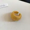 Anillos Abiertos Redondos de Moda Transfronterizos Europeos y Americanos con Diseño Creativo Único, Anillos para el Dedo Índice, Accesorios de Nicho para Viajeros