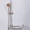Soporte de Barra Ajustable para Cabezal de Ducha, Soporte para Cabezal de Ducha de Acero Inoxidable 304 sin Taladro, Accesorios sin Clavos