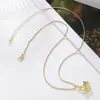 Colar de zircônia com incrustação de cobre Moda criativa europeia e americana Borboleta Cruz Libélula Amor Lua Menina pingente corrente clavícula