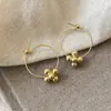 Aretes Redondos Geométricos Nuevos Estilo Coreano Puños de Oreja Versátiles Minimalistas Estilo Coreano Personalidad de Nicho Sensación de Alta Gama Accesorios para Pendientes