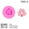Molde de Silicona con Forma de Orquídea Phalaenopsis Flor Grande y Pequeña para DIY Ambientador de Coche Adorno de Yeso Molde para Chocolate Fondant