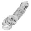 Hanyun Cão Lobo Dentes de Lobo Conjunto Controle Remoto Vibratório Masculino Estendido Espessado Conjunto de Cristal Casal Sexual Adulto Brinquedos Sexuais