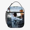 Bolsa de Comida de Fútbol Estampado de Cuerpo Completo Amazon Niños y Niñas Guardería Escuela Secundaria Escuela Primaria Niños Bolsa de Hielo Bolsa Térmica