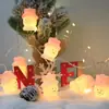 Luzes de Natal de Fio LED Papai Noel Boneco de Neve Árvore de Natal Enfeites Pendurados Luzes de Natal Luzes Decorativas Brilhantes