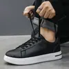 Zapatos Populares para Hombre, Zapatos Deportivos para Todas las Estaciones, Zapatos Casuales de Piel, Tenis Ligeros para Estudiantes, Zapatos Blancos para Jóvenes, Zapatos Versátiles para Hombre con Suelas Suaves