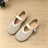 Zapatos de Cuero para Niñas 2026 Primavera Nuevos Mary Jane Suela Suave Zapatos de Princesa Verano para Niños al Aire Libre Transpirables Sandalias Caladas
