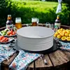Bandeja de Venta Directa de Fábrica, Bandeja de Frutas de Hierro Galvanizado con Doble Asa, Bandeja Metálica para Cerveza y Bebidas, Bandeja de Almacenamiento para Fiestas