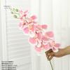 Leyouyi 9 Cabeças 3D Fita Phalaenopsis Flores Artificiais Decorativas Flores Artificiais Sala de Estar Ramo Alto de Chão Casamento Casamento Flores Artificiais