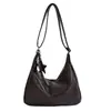 Bolso tote cruzado de gran capacidad para mujer, nueva colección otoño/invierno 2026, bolso de hombro para el trabajo y los desplazamientos, bolso vintage marrón para el hombro