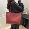 Bolso Tote Retro para Mujer 2025 Nuevo Bolso Coreano para el Trabajo Moderno y Versátil Ins Gran Capacidad de un Solo Hombro Bolso para Suegra