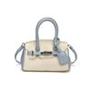 Bolso de Mano de Bloques de Color de Alta Gama Estilo Nuevo Primavera 2026 Bolso Pequeño Cuadrado Platino para Mujer Versátil para el Trabajo Hombro Cruzado Bolso Kelly
