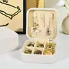Portátil Europea Princesa Viaje Corea del Sur Caja de Joyería Caja de Almacenamiento Mini Joyería Joyería Joyería Empaque Anillo