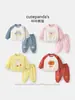 Conjunto de Panda Kaka para Niños Ropa para Niñas Ropa Infantil de Otoño Primavera y Otoño Conjunto de Dos Piezas para Bebé Ropa de Bebé de Moda