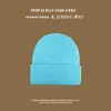 Gorro de Punto Transfronterizo con Logo Casual para el Frío Jacquard Bordado Gorro de Lana Multicolores Cálido y a Prueba de Frío para Hombres