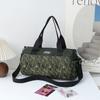 Grande Capacidade Moda Bolsa de Viagem 2024 Outono Nova Nylon Multi-Bolso Impresso Ombro Crossbody Bolsa Tote