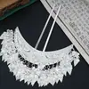 Pingente Sino de Prata Sonho~Super Fada Lua Crescente Franja Presilha em U para Coque, Acessório de Cabelo Cheongsam, Presilha de Prata Étnica Miao, Ornamento de Cabelo