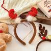 Nueva diadema navideña europea y americana con astas, joyería para adultos hecha a mano, bonita tocado para niños, artículos de venta al por mayor