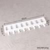Molde de silicona casero Silian blanco para helado Molde ovalado para helado y paleta de hielo Herramienta para moler helado de paleta