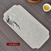 Juego de té Kung Fu, tapete para plato de té, tapete para té, paño de té impermeable, tapete para tetera, tapete para taza de té, accesorios para ceremonia del té