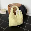 Bolsa Feminina Leve de Tecido de Nylon Bolha Bolsa Fresca e Estilosa Feminina 2025 Nova Bolsa de Ombro Grande Capacidade Plissada