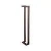 Manija de Puerta de Vidrio Acero Inoxidable Tubo Cuadrado Engrosado Manija Doble Curva Ktv Puerta de Madera Hotel Puerta de Piso Curva con Marco Resorte de Piso