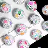 Novedoso Estilo de Pedrería Irregular de Colores, Cuentas Sueltas Completamente de Diamante, Cuentas de Agujero Recto para Cadenas de Teléfono DIY, Llaveros y Cadenas de Bolsos