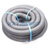 Alambre corrugado gris de PVC reforzado, ignífugo, resistente al desgaste y a altas temperaturas para proteger mangueras de ventilación, escape, recolección de polvo y drenaje