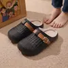 Hebilla de Cinturón Roja de Red, Pantuflas de Algodón con Felpa Impermeables para Mujer, Calzado de Invierno para Exteriores, Antideslizantes Resistentes al Desgaste, Zapatos de Algodón Cálidos para Interiores