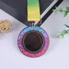Medalla metálica de punto producción juegos de maratón para padres e hijos de preescolar medalla de honor para competición placa conmemorativa
