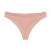 Roupa interior feminina europeia e americana sexy sem costura esportes fitness cintura larga Cintura baixa cuecas de cor sólida sem costura fio dental