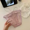 Estilo Balançante ~ Renda Sexy na Cintura Roupa Íntima Feminina Corte Puro Desejo Transparente Tentação Camisa para Encontro Calcinhas