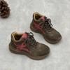 Zapatos de Entrenamiento Alemanes de Cuero Genuino de Moda 26 Primavera y Otoño Nuevos Zapatos Deportivos Casuales de Encaje Estilo Coreano de Caña Media de Moda Zapatos de Mujer de Piel de Vacuno