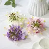 Cabezas de flores de lila artificiales, cabezas de flores falsas de tela de seda multicolor, decoración de boda, accesorios DIY hechos a mano, stock de fábrica, transfronterizo