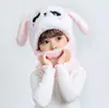 Chapéus Infantis para Meninas e Meninos no Outono e Inverno, Chapéus de Algodão Quentes e à Prova de Frio, Chapéus com Proteção para as Orelhas e à Prova de Frio, Bonés Fofos de Tricô com Orelhas de Urso