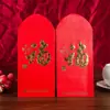 Sobres Rojos Personalizados de Año Nuevo para Negocios, Paquetes Rojos de Boda, Bolsas de Sobres Rojos para el Festival de Primavera, Diseño Gratuito e Impresión de Logo