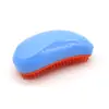 Venta al por mayor de fábrica peine de masaje mango de plástico peine para el cabello en forma de coma fácil de llevar sin enredos color peine TT