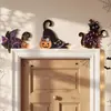 Set de Decoración de Pared Gato Negro Set de Decoración de Pared de Madera Gato Negro NavidadF