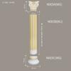 Tira Decorativa Tallada a Mano con Línea de PU Estilo Europeo, Cabezal de Columna Romana de PU Cilíndrico Estilo Europeo, Materiales de Construcción para Decoración de Pilares, Materiales de Decoración para el Hogar