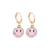 Pendientes de Estilo Nuevo College Transfronterizos, Pendientes Redondos de Carita Sonriente Coloridos y Lindos, Adecuados para Mujeres y Niñas, Diseño Interesante