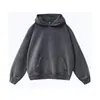 Sudadera con Capucha de Algodón Lavado Estilo Retro Americano Desgastado Polar Delgado 400g Transfronteriza OVERSIZ para Hombres y Mujeres Ropa de Abrigo para Parejas